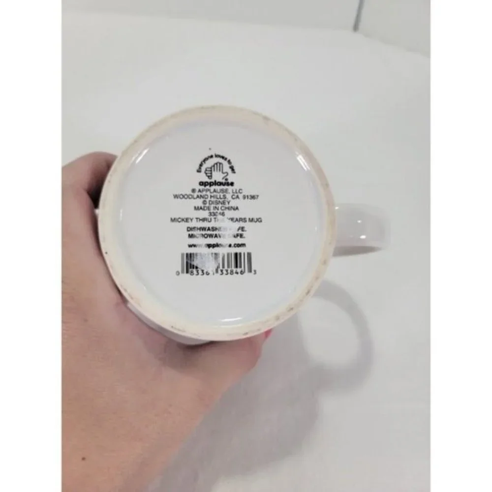 Disney MICKEY MOUSE Coffee‎ Cup THRU THE YEARS 1928-TODAY APPLAUSE